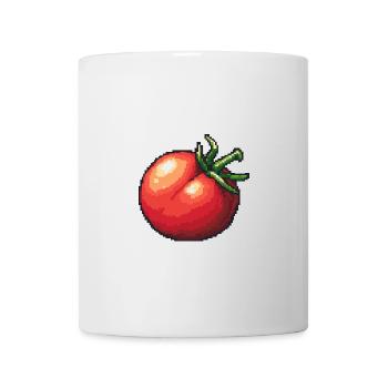 Tomate Pixel Gamer - Tasse - Weiß - Vorne