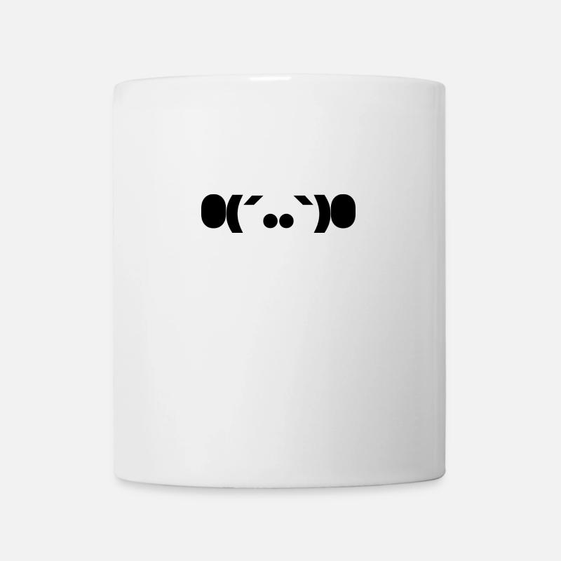O(´..`)O shy ape schwarz Affe - Tasse - Weiß