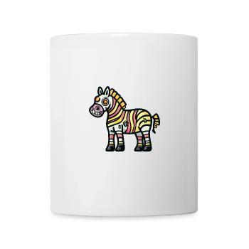 Zebra Halloween Comic Zombie - Tasse - Weiß - Vorne