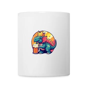 Dinosaurier triceratops Bier Comic - Tasse - Weiß - Vorne