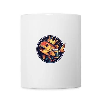 Piranha Fische Bier Comic - Tasse - Weiß - Vorne