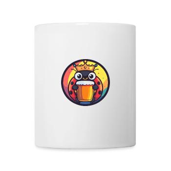 Marienkäfer Bier Comic - Tasse - Weiß - Vorne