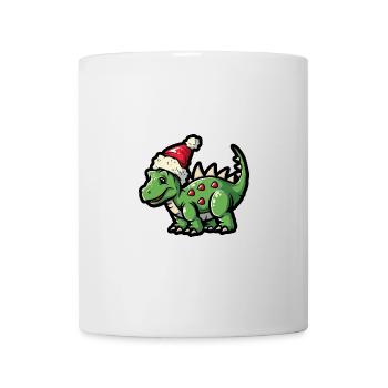 Dinosaurier stegosaurus Weihnachten - Tasse - Weiß - Vorne
