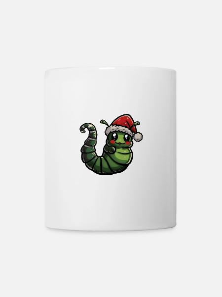 Wurm Weihnachten - Tasse - Weiß