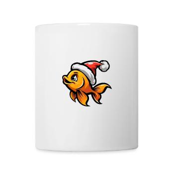 Noël du poisson rouge - Mug blanc - blanc - Devant