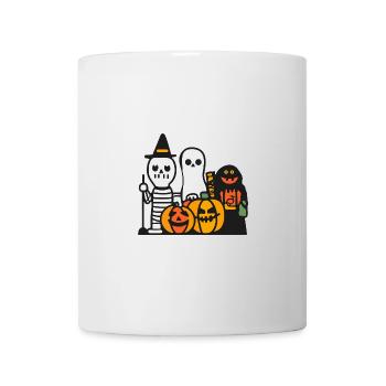 Équipe de la fête comique d’Halloween - Mug blanc - blanc - Devant
