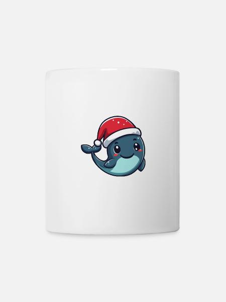 Baleine Noël Noël - Mug blanc - blanc