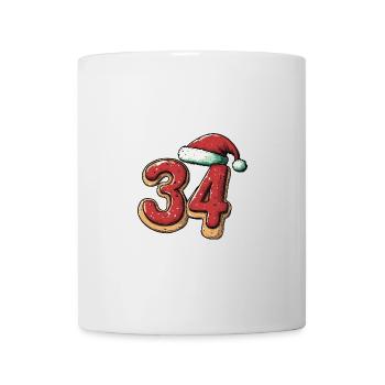 34 Numéro Noël - Mug blanc - blanc - Devant