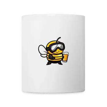 Biene Ski Bier - Tasse - Weiß - Vorne