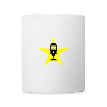 Mikrofon Symbol Podcast - Tasse - Weiß - Vorne
