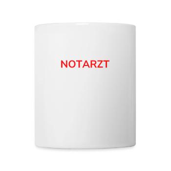 NOTARZT - Tasse - Weiß - Vorne