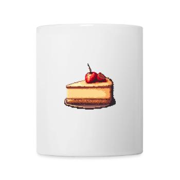Cheesecake Pixel - Mug blanc - blanc - Devant