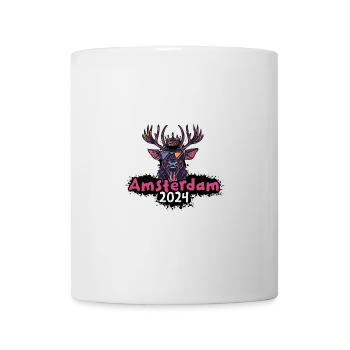 Amsterdam 2024 Hirsch - Tasse - Weiß - Vorne