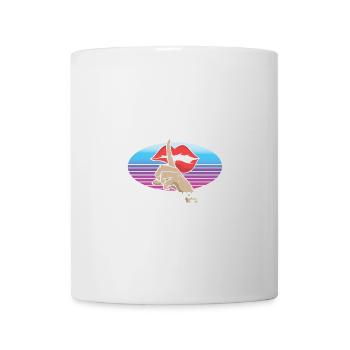 La barmaid en sait plus qu’elle ne le dit Remarque plus - Mug blanc - blanc - Devant