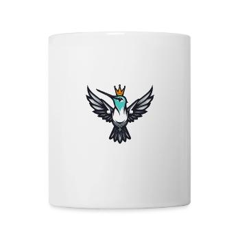 Kolibri Vogel Comic Krone - Tasse - Weiß - Vorne