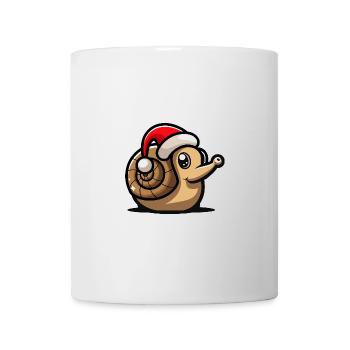 Schnecke Weihnachten - Tasse - Weiß - Vorne