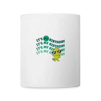 It's my Birthday! Lustiger Gecko - Tasse - Weiß - Vorne
