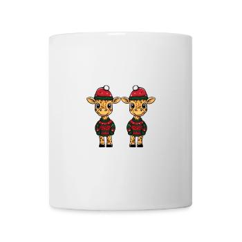Giraffe Weihnachten Team - Tasse - Weiß - Vorne