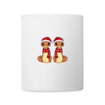 Snake Cobra Christmas Team - Mug - white - Front