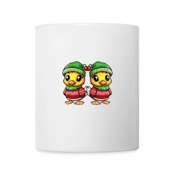 L’équipe de Noël des canards - Mug blanc - blanc - Devant