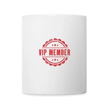 Vip Member Stempel - Tasse - Weiß - Vorne