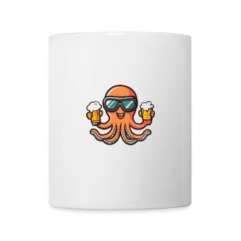 Oktopus Ski Bier - Tasse - Weiß - Vorne