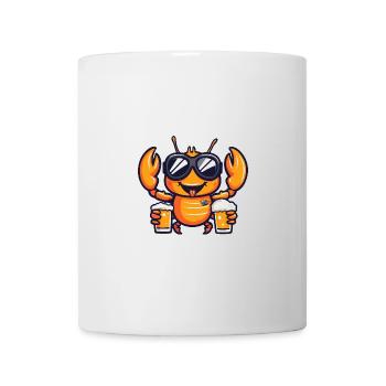 Homard, crabe, bière de ski - Mug blanc - blanc - Devant