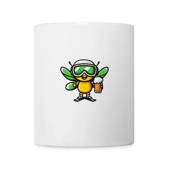 Bière de ski Dragonfly - Mug blanc - blanc - Devant