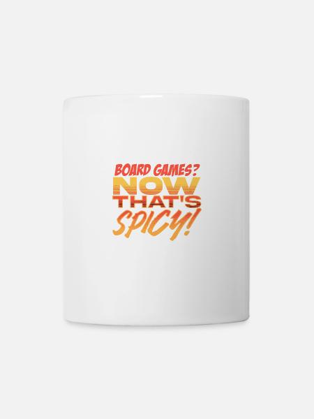Brettspiele? Das ist die Zeit für würzigen Spaß - Tasse - Weiß