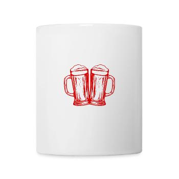 Bierkrug Prost Bier Drinking - Tasse - Weiß - Vorne