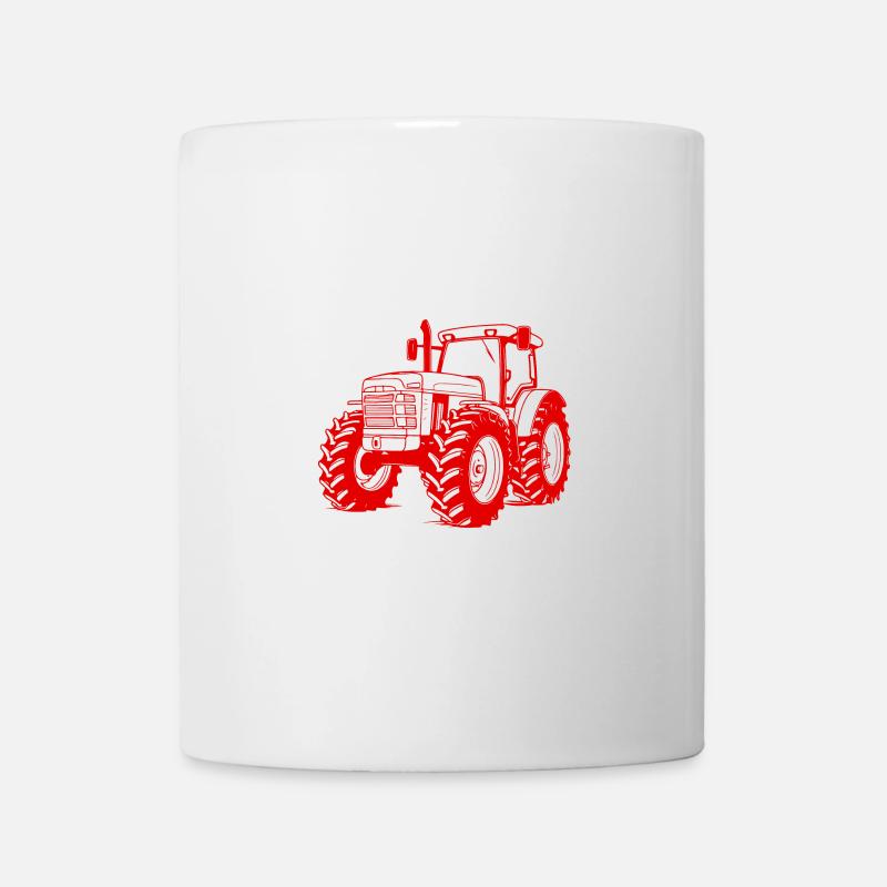 Traktor Symbol Farmer - Tasse - Weiß