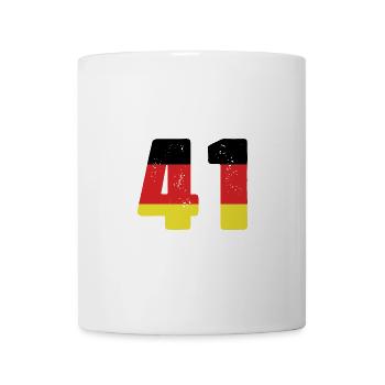 41 Numéro Jersey Allemagne - Mug blanc - blanc - Devant