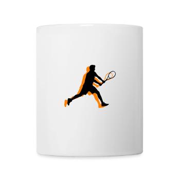 Tennis Spieler Symbol - Tasse - Weiß - Vorne