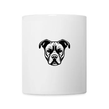 Staffordshire Bull Terrier Dog Head - Mug - white - Front