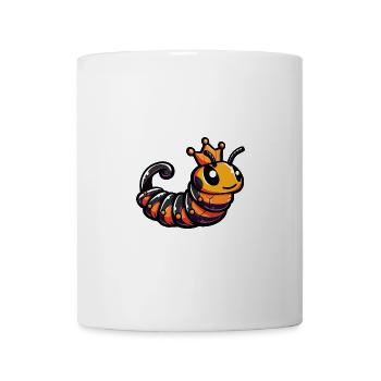 Wurm Comic Krone - Tasse - Weiß - Vorne