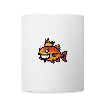 Piranha Fische Comic Krone - Tasse - Weiß - Vorne