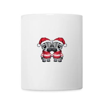 Zebra Weihnachten Team - Tasse - Weiß - Vorne