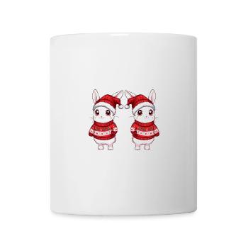 Hase Weihnachten Team - Tasse - Weiß - Vorne