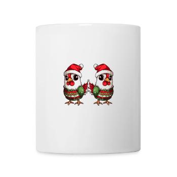 Hahn Weihnachten Team - Tasse - Weiß - Vorne