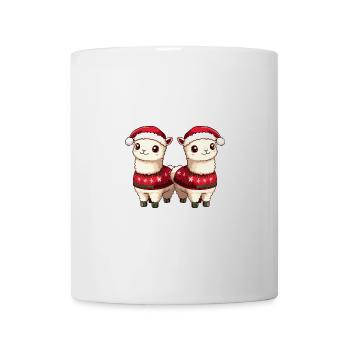 Alpaca Llama Christmas Team - Mug - white - Front