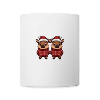 Pig Christmas Team Wild Boar - Mug - white - Front