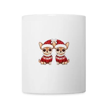 Équipe de Noël du chien Chihuahua - Mug blanc - blanc - Devant