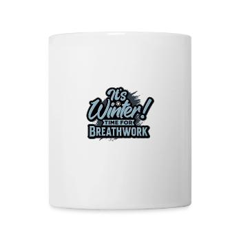 Es ist Winter! Zeit für Atemarbeit und Entspannung - Tasse - Weiß - Vorne