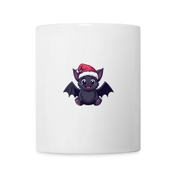 Chauve-souris Noël mignon - Mug blanc - blanc - Devant