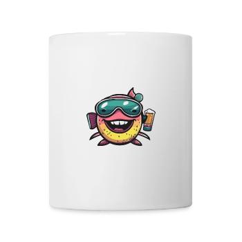 Piranha Fische Ski Bier - Tasse - Weiß - Vorne