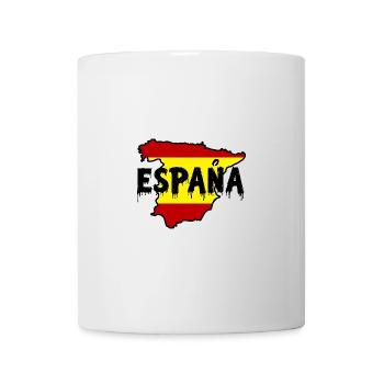 Carte de l’Espagne avec texte dégoulinant - Mug blanc - blanc - Devant