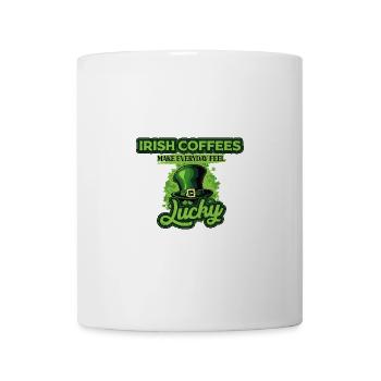 Les cafés irlandais de la Saint-Patrick donnent l’impression d’être au quotidien - Mug blanc - blanc - Devant