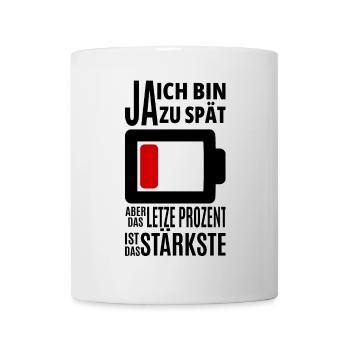 Das stärkste Prozent - Tasse - Weiß - Vorne