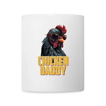 Poulet Papa Poulets Fête des pères Volaille Éleveur Coq - Mug blanc - blanc - Devant