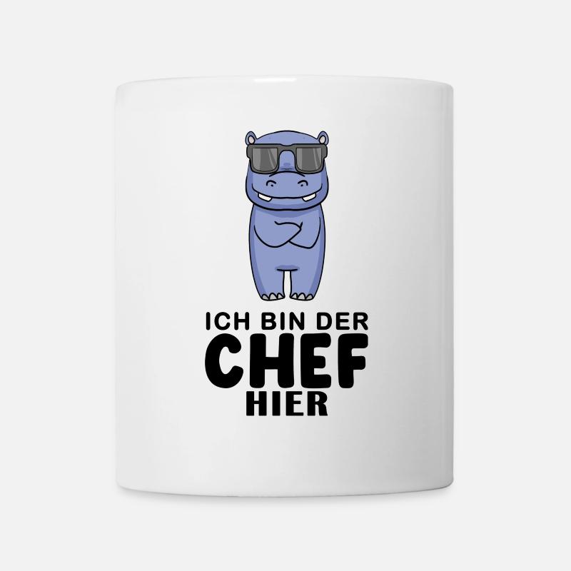 Chef Spruch lustig - Ich bin der Chef hier - Chef - Tasse - Weiß